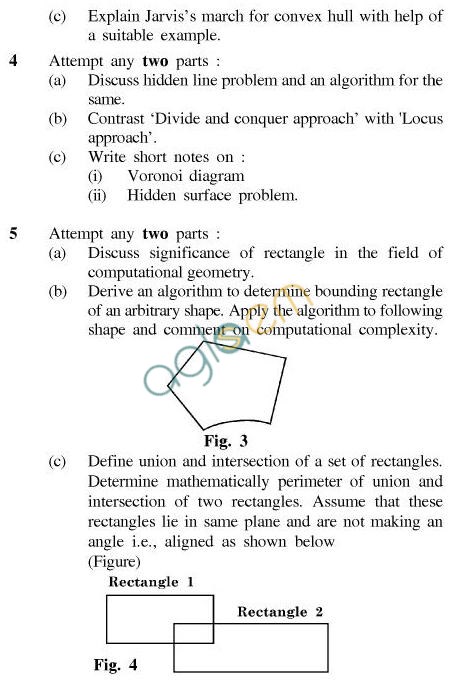 UPTU B.Tech Question Papers - CS-042-Computational Geometry