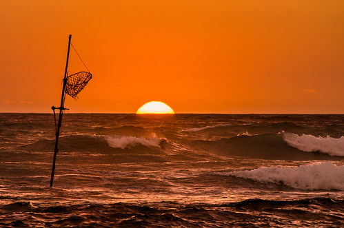 ocean sunset sun srilanka