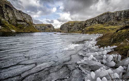 winter sky lake ice water rock frozen spring pond nikon sigma devon freeze granite moor dartmoor quarry hdr sigma1020
