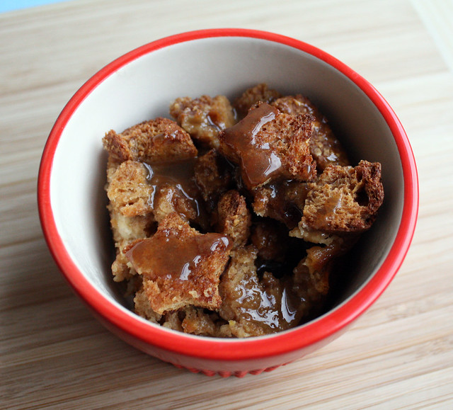 Bread Pudding with Salted Caramel Sauce