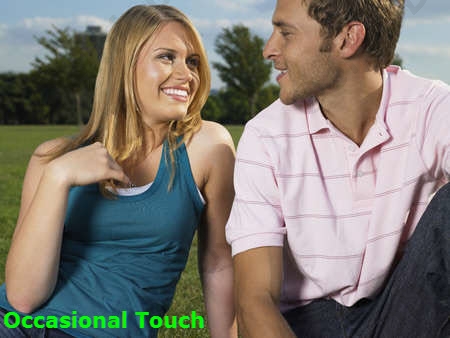 occasional touching
