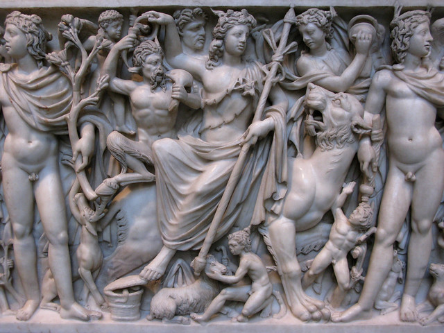 2013.01.19 - Dionysus on a panther with attendants, Roman sarcophagus