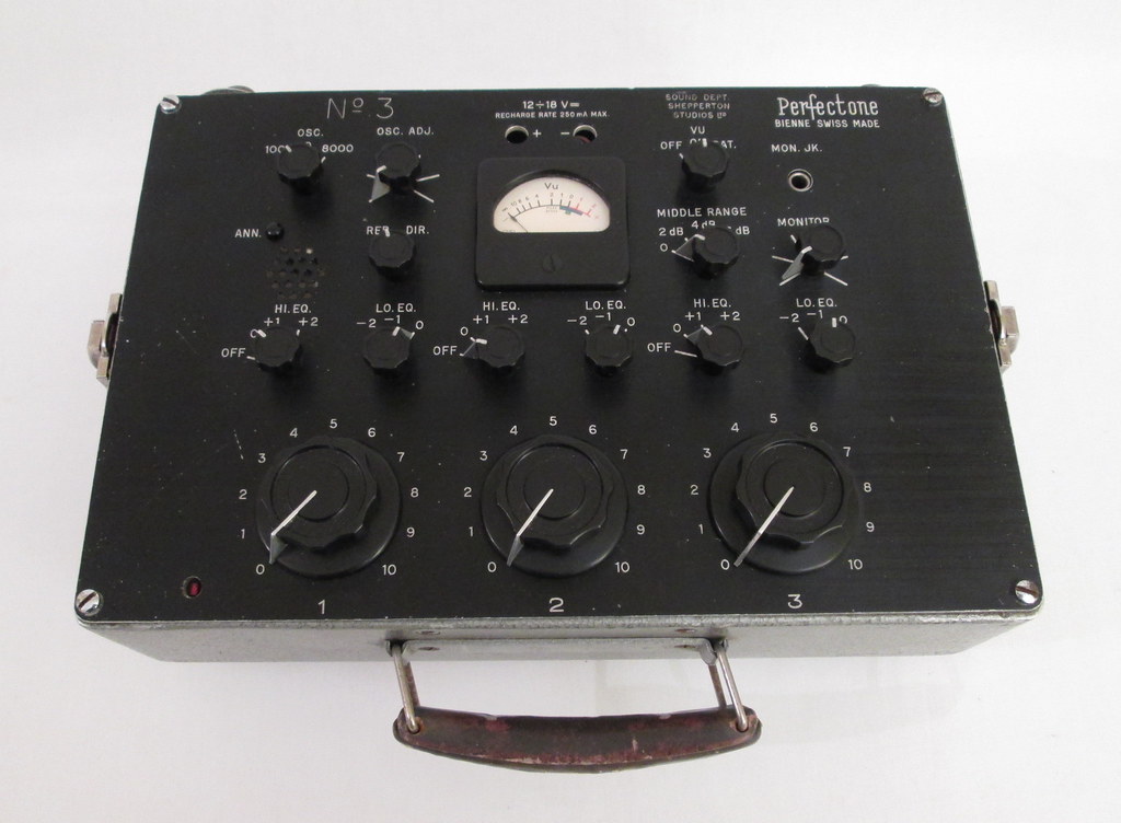 1960s Shepperton Studios Perfectone Portable Sound Mixer