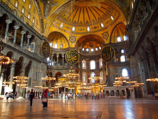 hagia sophia constantinople interior