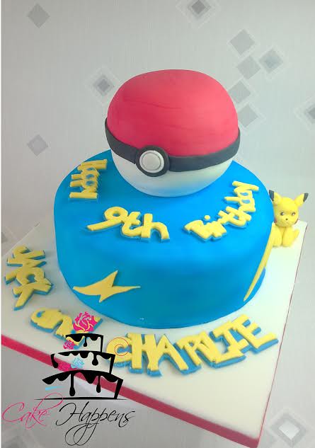 Pokemon Ball Cake by Bogna of Cakes Happens Company