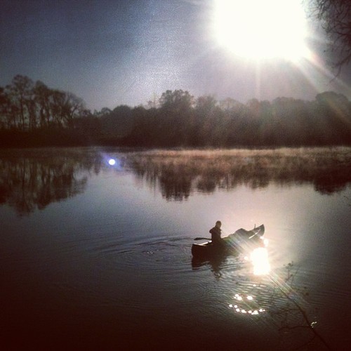 morning light sun reflection film water sunrise river square dawn boat florida south documentary canoe landing southern squareformat hudson paddling neals chattahoochee paddler iphoneography instagramapp uploaded:by=instagram whoownswater
