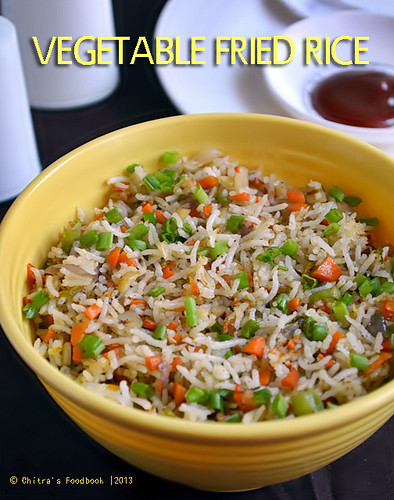 VEGETABLE FRIED RICE RECIPE | Chitra's Food Book
