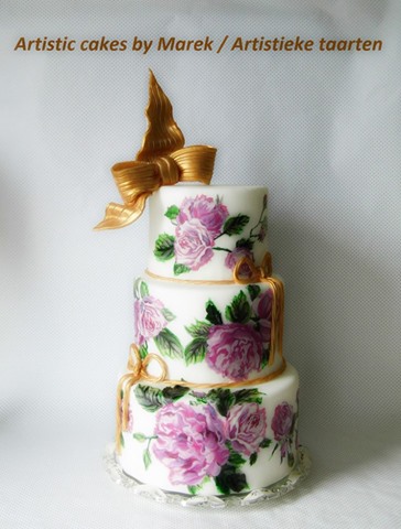 Wedding cake with chocolate cream and nougat cream bounty from Malibu by Marek Krystian