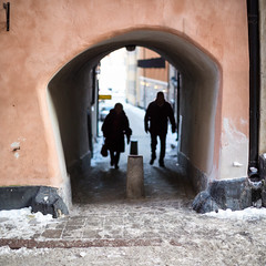 Bredgränd, Gamla stan, Stockholm. Jan 25, 2013.