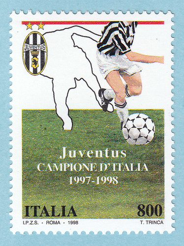 juventus campione d'italia stamp 1997-1998