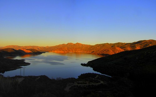 california lake mountains sunsets photostitich silverwoodlake