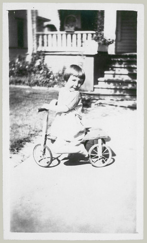 Child and Tricycle
