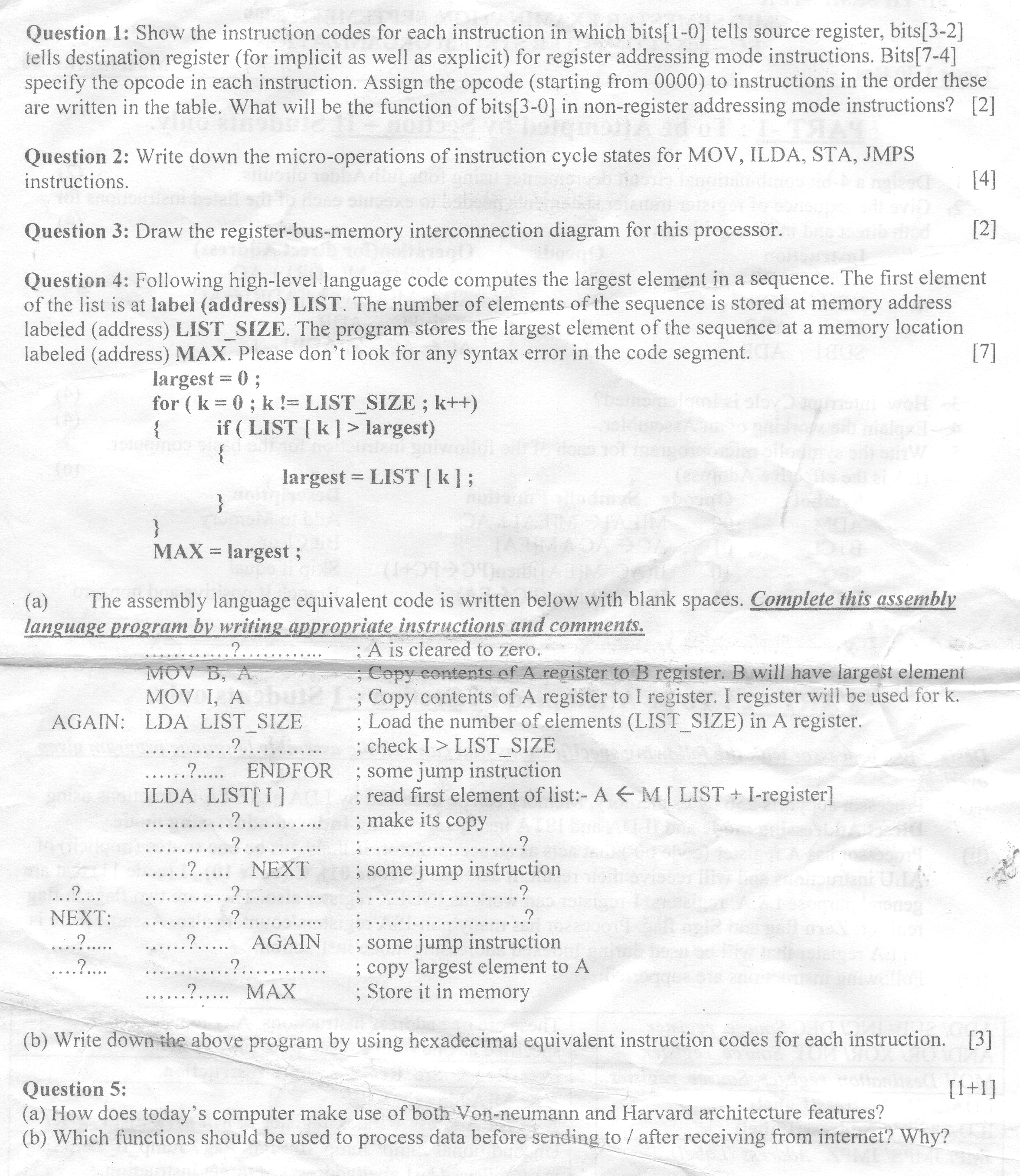 NSIT: Question Papers 2009  5 Semester - Mid Sem - EC-303