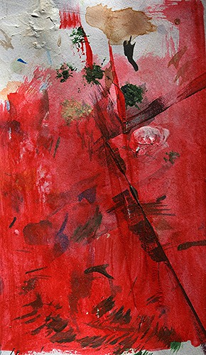 abstract painting art watercolor acryl transparant red paper painted facebook gingelom belgium amazing nikon d5100 colored gesso