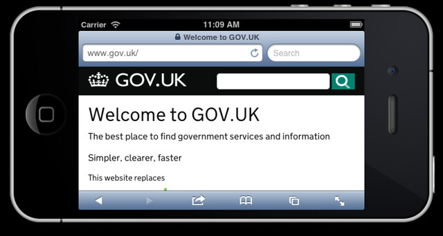 Captura de pantalla de la web del Gobierno de U.K.