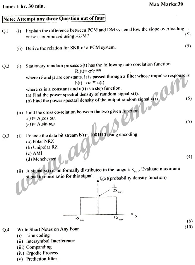 GGSIPU Question Papers Fourth Semester – Second Term 2006 – ETIT-208/ETME-208