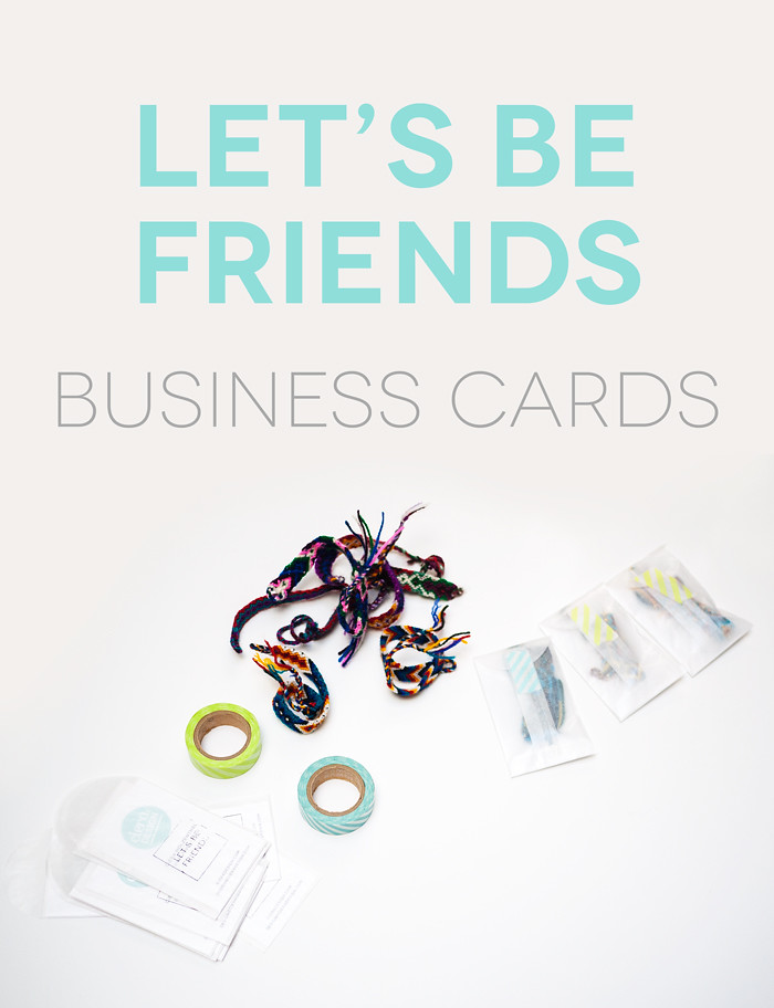 Let's Be Friends Business Cards