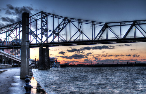 bridge sunset river sundown kentucky louisville ohioriver odc mikekline michaelkline notkalvin notkalvinphotography