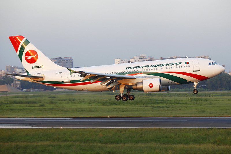 S2-ADK Airbus A310-324 Biman Bangladesh Airlines Landing