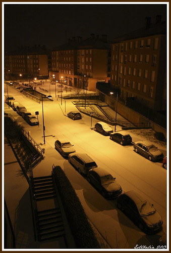 snow night noche calle spain nieve nevada iluminacion guipuzcoa gipuzkoa renteria errenteria