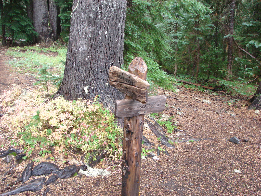 Trail sign near White Branch