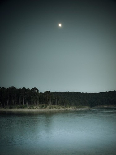 sunset summer sky moon lake oklahoma water rural forest boat dusk olympus brokenbow e620 ericwhodel