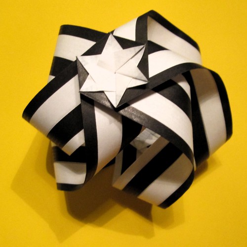 snowflake origami stripes modularorigami francisow