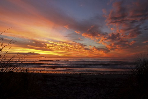 sunset sea seascape water clouds canon ngc nz 7d hokitika ncg