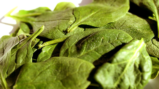 spinach color absorption 