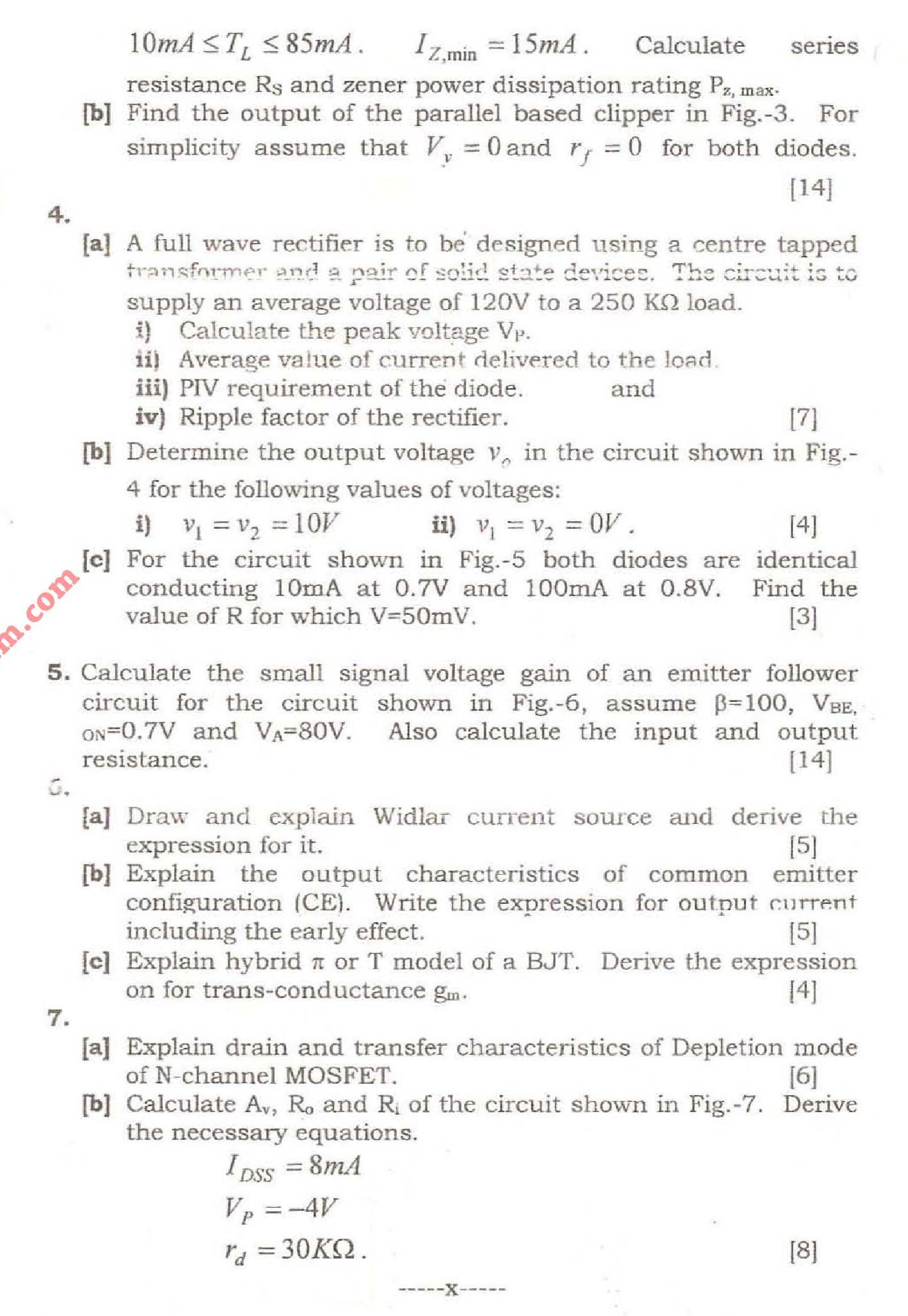 NSIT Question Papers 2008  3 Semester - End Sem - EC-COE-EE-IC-201