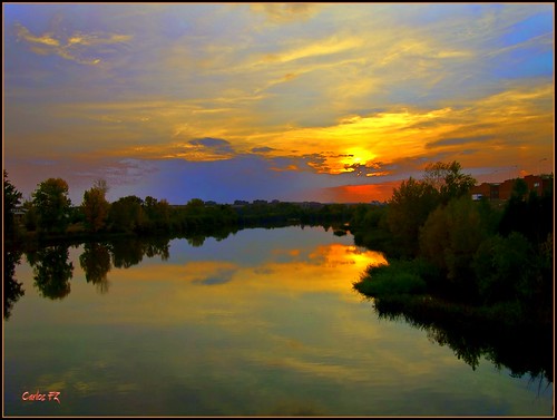 sunset naturaleza rio puestadesol salamanca tormes
