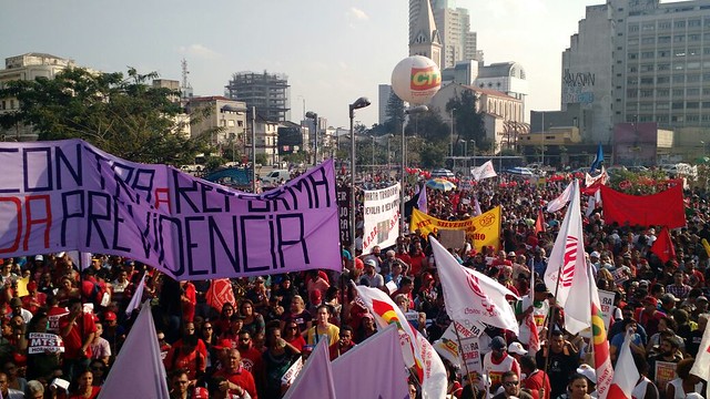 Ato da esquerda no Largo da Batata reuniu 60 mil pessoas, segundo organizadores - Créditos: Gisele Brito