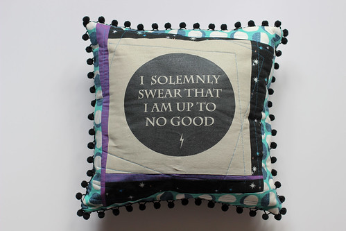 Mischief Managed Pillow by Amanda by Jeni Baker