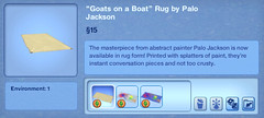Goats on a Boat Rug by Palo Jackson