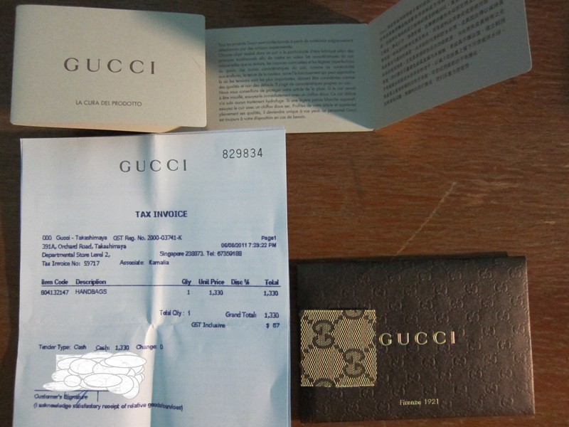 WTS: GUCCI LA CURA DEL PRODOTTO Handbag (100% Cuff Leather made from ITALY)