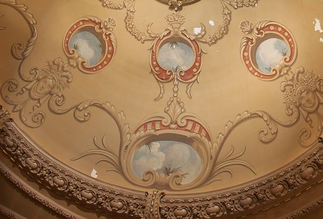 Detail of the current ceiling of the King's Theatre auditorium. Photo © Aly Wight