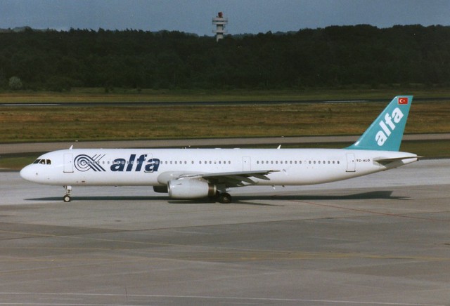 COLOGNE-BONN JULY 1997 AIR ALFA AIRBUS A321 TC-ALO