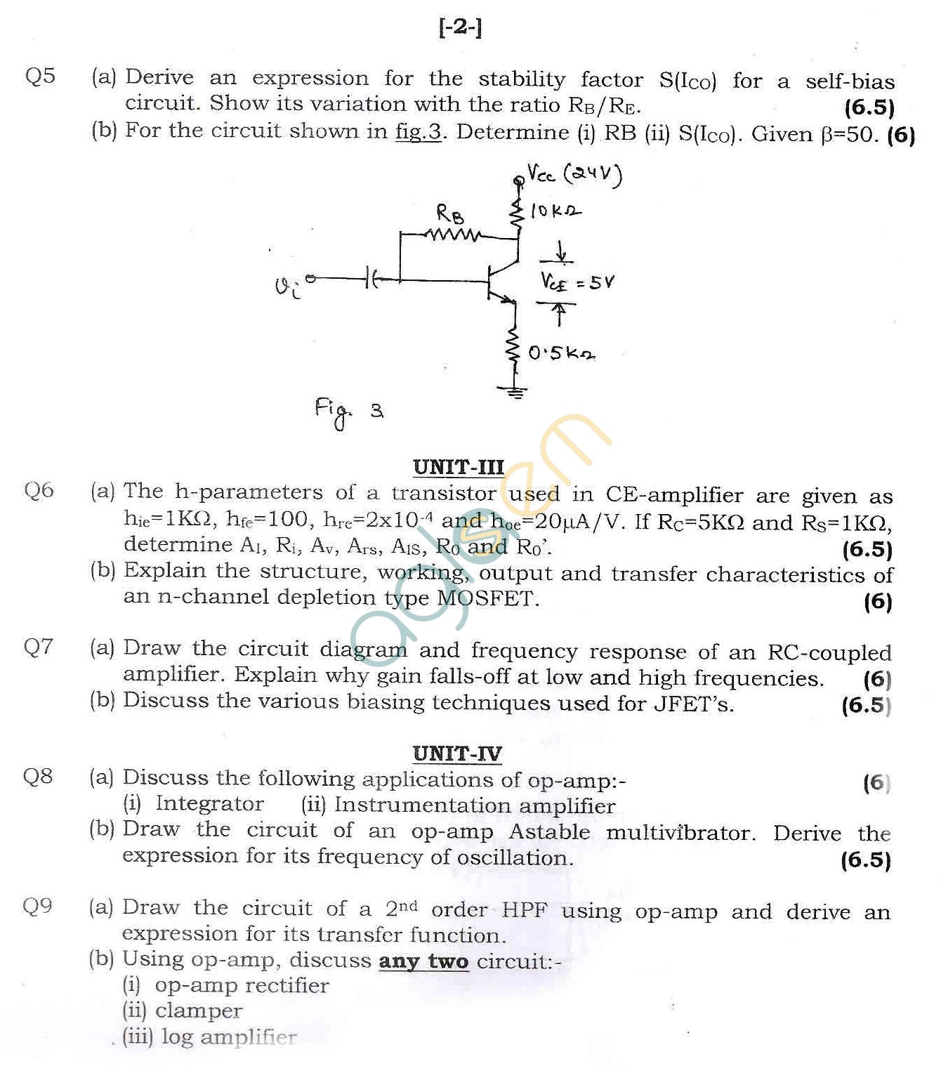GGSIPU Question Papers Third Semester – End Term 2012 – ETCS-203/ ETIC-203