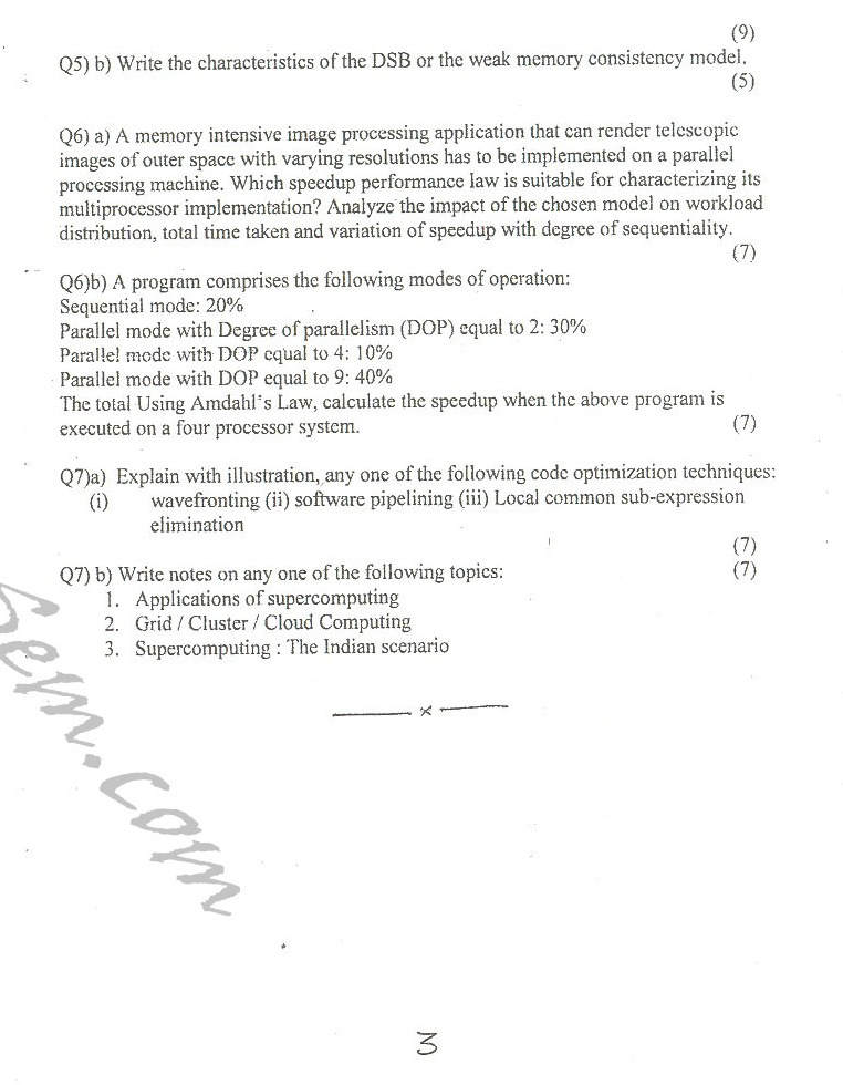 DTU Question Papers 2010 – 6 Semester - End Sem - COE-315
