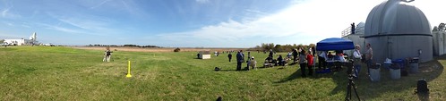 Panorama of the NASA Wallops launch viewing area for Antares