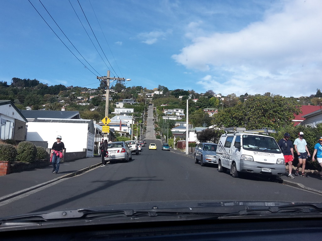 Steepest road in Dunedin