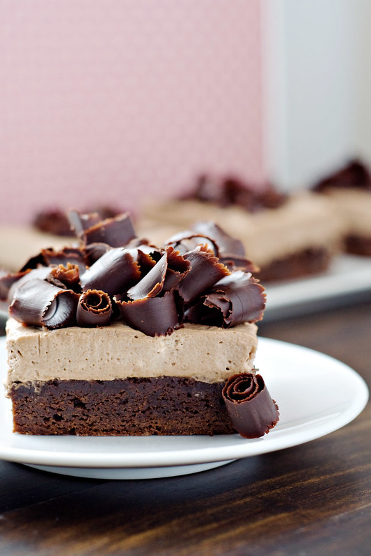 Nutella Espresso Mousse Brownies