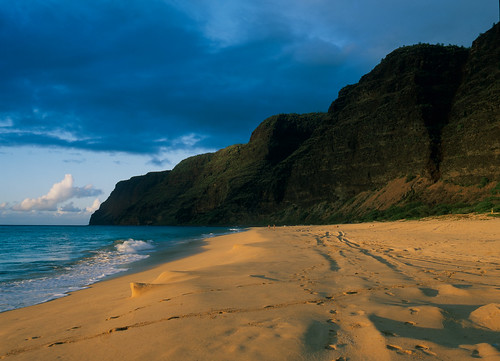 sunset usa film beach analog hawaii sand day cloudy velvia kauai mamiya645 f200 velvia50 rvp50 epsonv750 1800dpi tetenal3bathkit