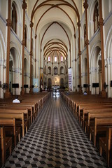 Interior of the Saigon Notre-Dame Basilica
