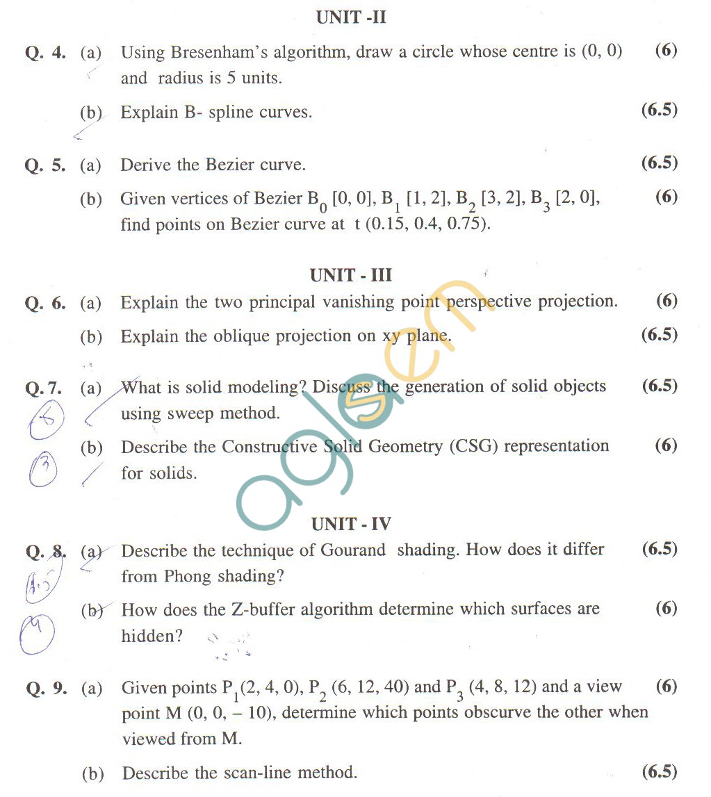 GGSIPU Question Papers Fourth Semester  End Term 2011  ETCS-210