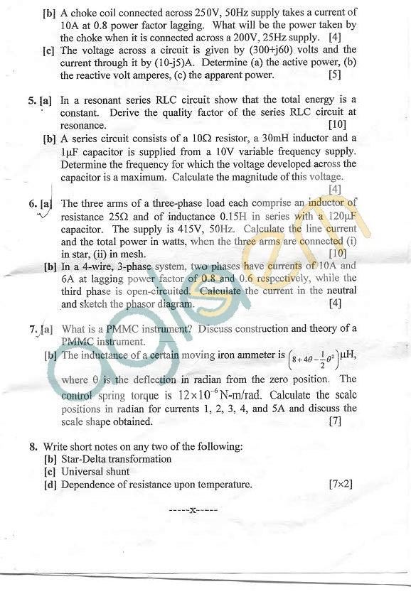 NSIT: Question Papers 2011  2 Semester - End Sem - COE-EC-EE-IC-111