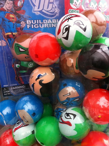 comics miniature shiny balls plastic superheroes villain figures spheres madeinchina roundhead toyvendingmachine