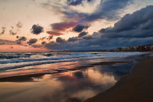 sea sky reflection beach clouds sunrise crete rethymno κρήτη παραλία σύννεφα θάλασσα αντανάκλαση ρέθυμνο ουρανόσ