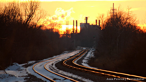 railroad sunset industry train canon twilight lafayette tracks indiana
