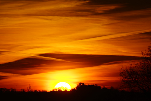 sky sun sunrise countryside yorkshire thirsk a19 cloudsstormssunsetssunrises